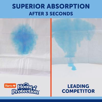 Show full view: Hartz Home Protection Unscented Odor Eliminating Gel Dog Pads, 50 count slide 3 of 9