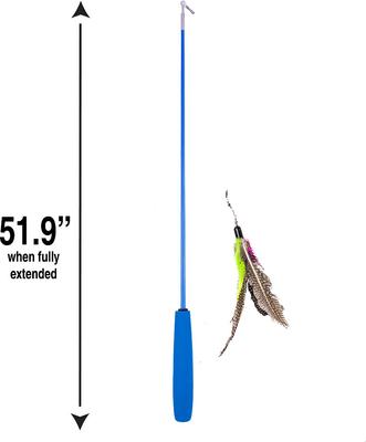 Show full view: Hartz Just for Cats Kitty Caster Cat Wand Toy with Catnip, Color Varies slide 3 of 12