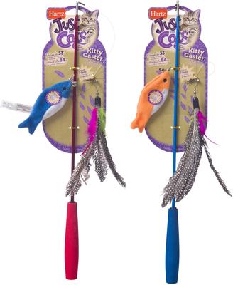 Show full view: Hartz Just for Cats Kitty Caster Cat Wand Toy with Catnip, Color Varies slide 9 of 12