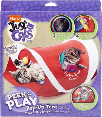 HARTZ Just for Cats Peek Play Pop-Up Tent Cat Toy