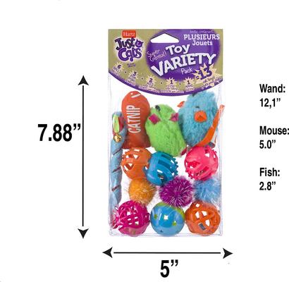 Show full view: Hartz Just for Cats Toy Variety Pack, 13 count slide 2 of 10