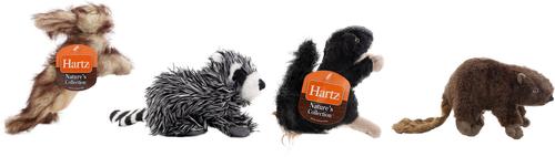 Show full view: Hartz Nature Collection Animals Plush Dog Toy, Character Varies slide 7 of 8