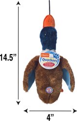 Hartz Nature's Collection Quackers Squeaky Plush Dog Toy, Color Varies, Large slide 2 of 7
