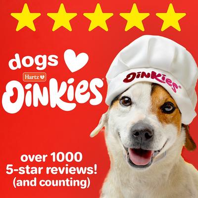 Show full view: Hartz Oinkies Bacon-Wrapped Twists with 100% Real Bacon Rawhide-Free Natural Dog Treats, 28 count slide 8 of 10