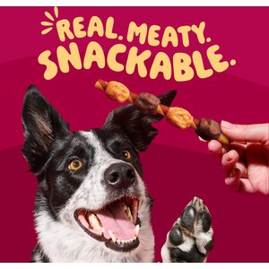 Hartz Oinkies Hearty Kabobs Chicken & Duck, Sweet Potato & Carrot Long‑Lasting Highly Digestible Rawhide‑Free Dog Chews, 18 count