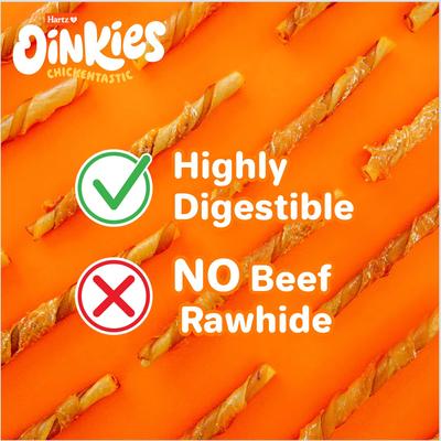 Show full view: Hartz Oinkies Hearty Twists Rawhide-Free Natural Chew Dog Treats, 24 count, bundle of 2 slide 6 of 12