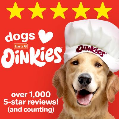 Show full view: Hartz Oinkies Jerky Twists with 100% Real Chicken Breast & Smoked Pork Rawhide-Free Natural Dog Treats, 32 count slide 9 of 12