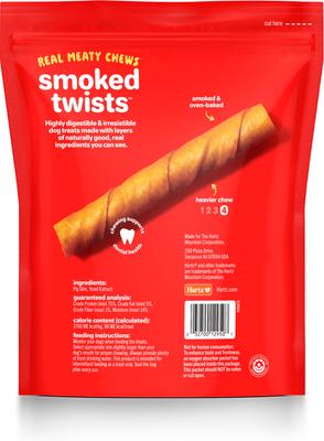 Show full view: Hartz Oinkies Smoked Twists with 100% Real Smoked Pork Rawhide-Free Natural Dog Treats, 40 count slide 4 of 12