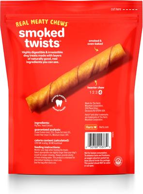 Show full view: Hartz Oinkies Smoked Twists with 100% Real Smoked Pork Rawhide-Free Natural Dog Treats, 20 count slide 4 of 12