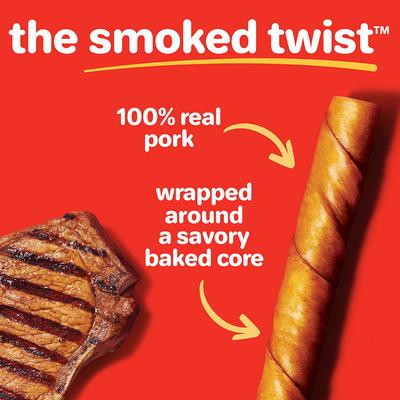 Show full view: Hartz Oinkies Smoked Twists with 100% Real Smoked Pork Rawhide-Free Natural Dog Treats, 20 count slide 5 of 12
