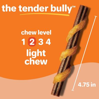 Show full view: Hartz Oinkies Tender Bullies with 100% Real Chicken Beef Flavor Rawhide-Free Natural Dog Treats, 20 count slide 8 of 13