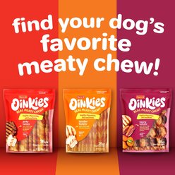 Hartz Oinkies Tender Ribs with 100% Real Chicken & Duck Veggies & Peanut Butter Flavored Rawhide-Free Natural Dog Treats, 22 count slide 2 of 9