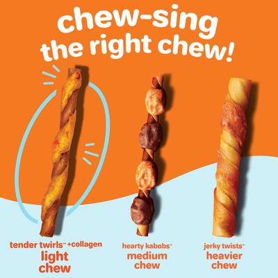 Show full view: Hartz Oinkies Tender Twirls + Collagen for Skin & Joints Rawhide-Free Natural Dog Treats, 20 count slide 7 of 13