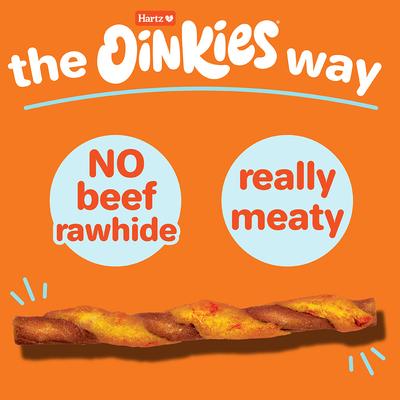Show full view: Hartz Oinkies Tender Twirls + Collagen for Skin & Joints Rawhide-Free Natural Dog Treats, 20 count slide 6 of 13