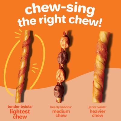 Show full view: Hartz Oinkies Tender Twists with 100% Real Chicken Breast Rawhide-Free Natural Dog Treats, 18 count slide 7 of 12