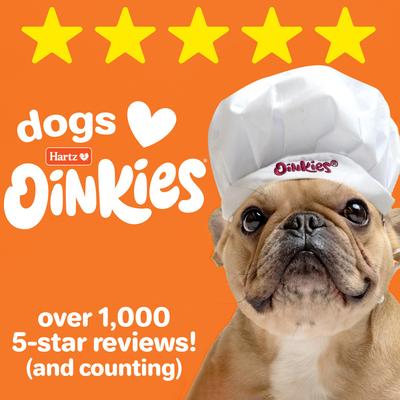 Show full view: Hartz Oinkies Tender Twists with 100% Real Chicken Breast Rawhide-Free Natural Dog Treats, 18 count slide 9 of 12