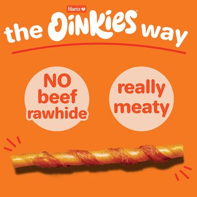 Show full view: Hartz Oinkies Tender Twists with 100% Real Chicken Breast Rawhide-Free Natural Dog Treats, 36 count slide 6 of 12