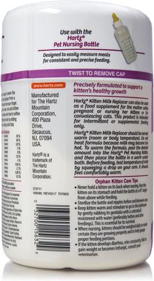 Show full view: Hartz Powdered Milk Replacer Formula for Kittens, 11-oz jar slide 4 of 5