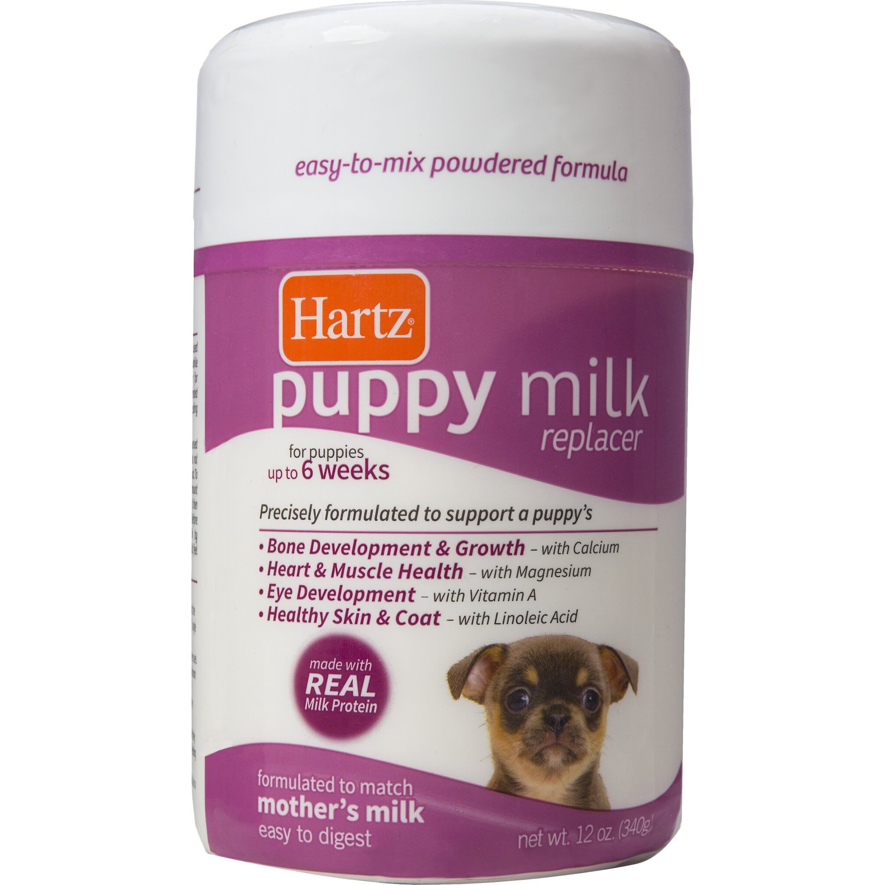 Hartz Powdered Milk Replacer Formula for Puppies, 12-oz jar
