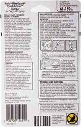 Hartz UltraGuard Dual Action Flea & Tick Spot Treatment for Dogs 61-150 lbs+, 3 Doses (3-mos. supply) slide 2 of 7