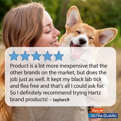 Show full view: Hartz UltraGuard Dual Action Flea & Tick Spot Treatment for Dogs 61-150 lbs+, 3 Doses (3-mos. supply) slide 7 of 9