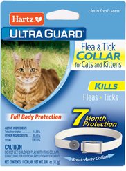 Hartz UltraGuard Flea & Tick Collar for Cats, 1 Collar (7-mos. supply), White