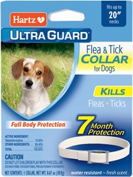 Hartz UltraGuard Flea & Tick Collar for Dogs, up to 20" Neck, 1 Collar (7-mos. supply)