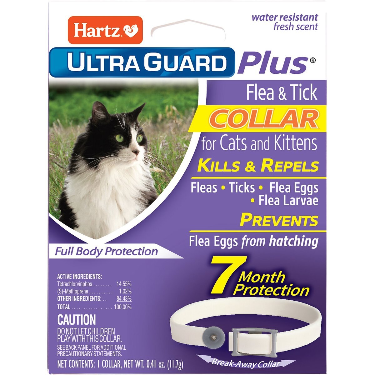 Hartz UltraGuard Plus Flea & Tick Collar for Cats, 1 Collar (7-mos. supply)