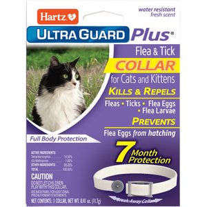Hartz UltraGuard Plus Flea & Tick Collar for Cats, 1 Collar (7-mos. supply)