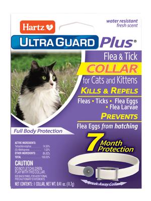 Hartz UltraGuard Flea & Tick Collar For Dogs & Puppies – 7 Month Protection, White, For Dogs Up To 20 Lbs