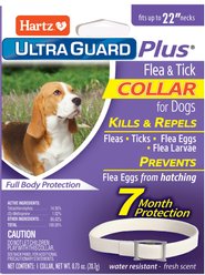 Hartz UltraGuard Plus Flea & Tick Collar for Dogs, Medium & Large Breeds, 1 Collar (7-mos. supply)