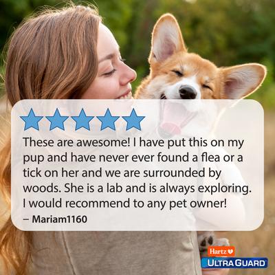 Show full view: Hartz UltraGuard Plus Flea & Tick Collar for Dogs, Medium & Large Breeds, 1 Collar (7-mos. supply) slide 7 of 9