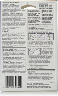 Show full view: Hartz UltraGuard Plus Flea & Tick Spot Treatment for Cats, over 5 lbs, 3 Doses (3-mos. supply) slide 2 of 12
