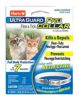 Show full view: Hartz UltraGuard Pro Flea & Tick Collar for Cats, 1 Collar (7-mos. supply) + Nature's Shield Natural Flea & Tick Home Spray slide 2 of 9
