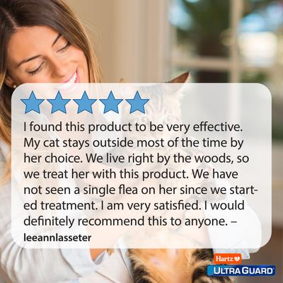 Show full view: Hartz UltraGuard Pro Flea & Tick Spot Treatment for Cats, over 5 lbs, 6 Doses (6-mos. supply) slide 7 of 13