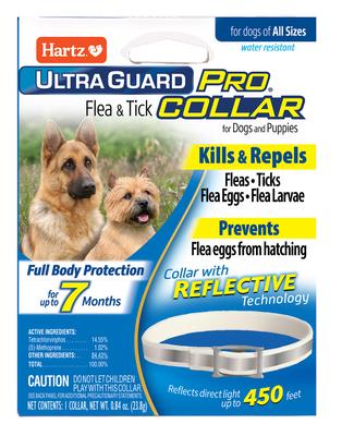 Show full view: Hartz UltraGuard Pro Reflecting Flea & Tick Collar for Dogs & Puppies, 1 Collar (7-mos. supply) slide 1 of 14