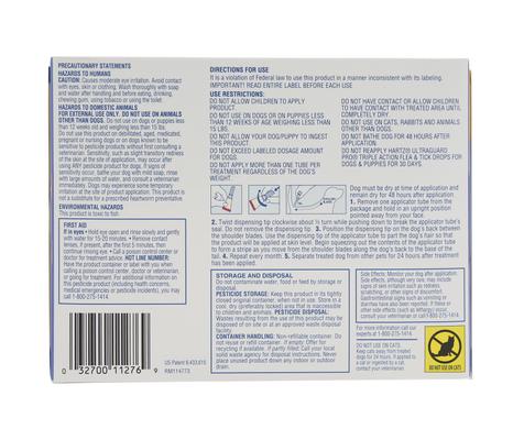 Show full view: Hartz UltraGuard Pro Triple Action Flea & Tick Spot Treatment for Dogs, 15-30 lbs, 6 Doses (6-mos. supply) slide 2 of 10