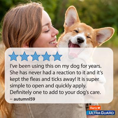 Show full view: Hartz UltraGuard Pro Triple Action Flea & Tick Spot Treatment for Dogs, 5-14 lbs, 3 Doses (3-mos. supply) slide 8 of 11