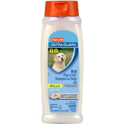 Hartz Hartz UltraGuard Rid Flea & Tick Oatmeal Dog Shampoo, 18-fl oz bottle
