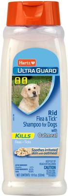 HARTZ UltraGuard Rid Flea Tick Oatmeal Dog Shampoo, 18-fl oz