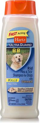 Show full view: Hartz UltraGuard Rid Flea & Tick Oatmeal Dog Shampoo + Groomer's Best Flea Comb slide 2 of 9