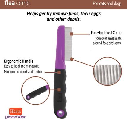 Show full view: Hartz UltraGuard Rid Flea & Tick Oatmeal Dog Shampoo + Groomer's Best Flea Comb slide 9 of 9