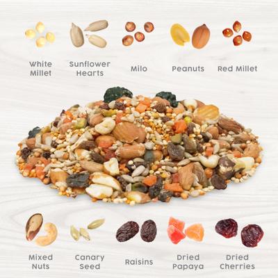 Show full view: Harvest Seed & Supply Orchard Blend Corn Free Wild Bird Food, 8-lb bag slide 3 of 9