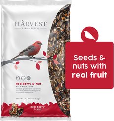 Harvest Seed & Supply Red Berry & Nut Corn Free Wild Bird Food, 10-lb bag