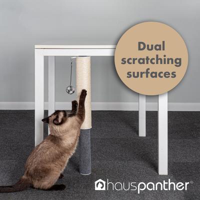Show full view: Hauspanther Dual Surface Adjustable Under-Table Sisal Cat Scratching Post slide 5 of 10