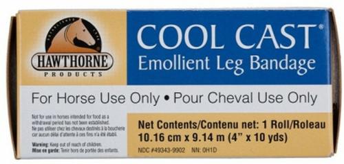 Show full view: Hawthorne Products Horse First Aid Cool Cast Emollient Leg Bandage, 1 box, 12 count, 4-in x 10-yd slide 3 of 7
