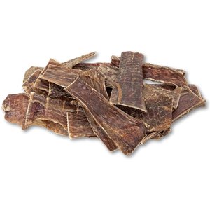 HDP Beef Esophagus Gullet Flats Jerky Dog Chew, 1-lb bag