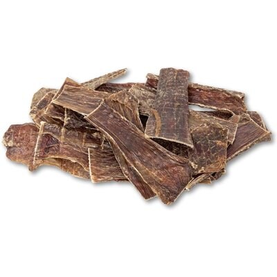 HDP HDP Beef Esophagus Gullet Flats Jerky Dog Chew, 1-lb bag