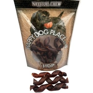 HDP Collagen 6-inch Natural Curly Bully Stick Dog Treats