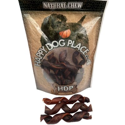 HDP HDP Collagen 6-inch Natural Curly Bully Stick Dog Treats
